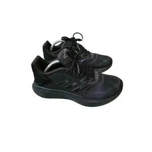 Adidas Womens Duramo 10 Athletic Sneakers Shoes Lace Up Running Black Size 7